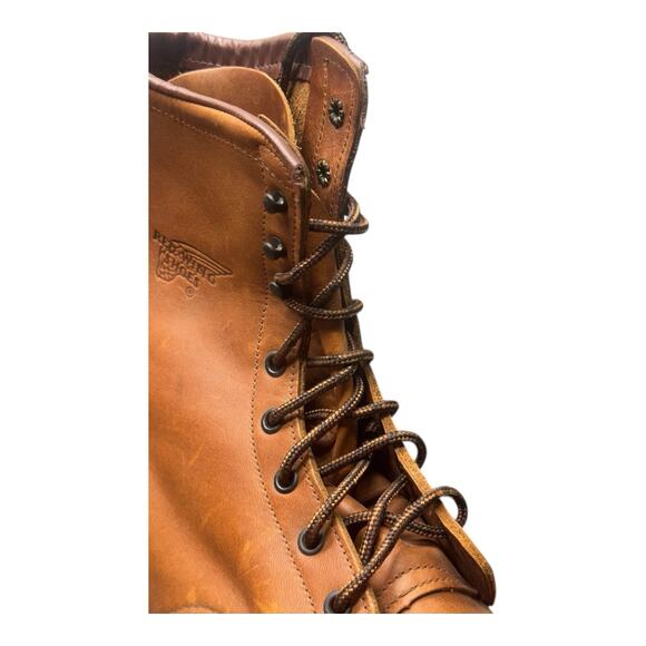 NWOT Red Wing 2242 Vintage Brown Boots Steel Toe 14 D Union Made USA - Picture 10 of 13